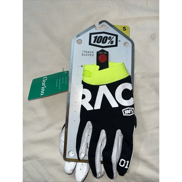 Brand‎ New With Tags 100% Men's iTrack Gloves, Black Small 10015-019-10 Biker - Picture 9 of 16